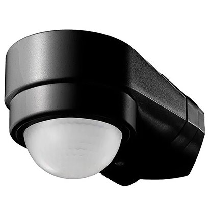 Senzor de miscare pe colt 240GR - negru V-TAC SKU-6612