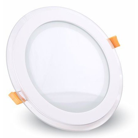 Corp iluminat LED rotund incorporabil 18W 6000K alb rece, sticla V-TAC SKU-4759