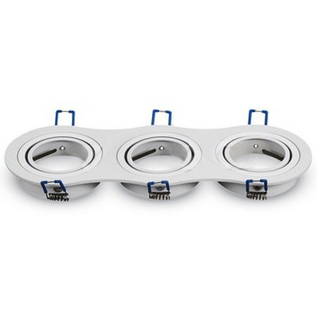 Corp spot 3XGU10 alb unghi reglabil V-TAC SKU-3603