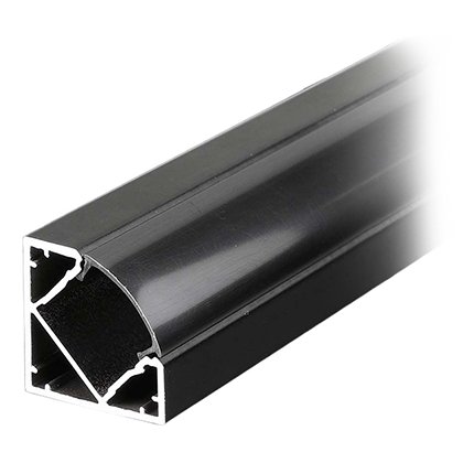 Profil aluminiu pentru banda LED 2M 19MM x 19MM - negru V-TAC SKU-2877