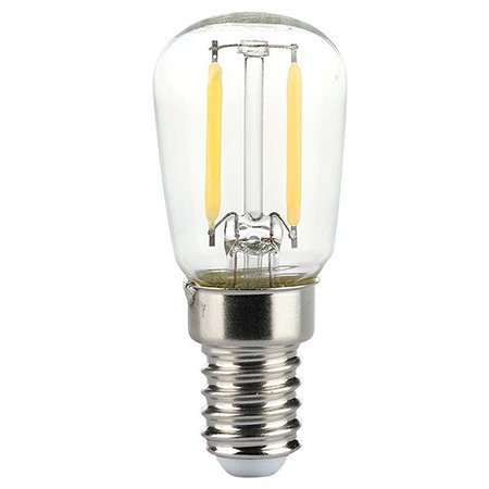 Bec E14 ST26 cu filament LED 2W 6500K alb rece V-TAC SKU-214446