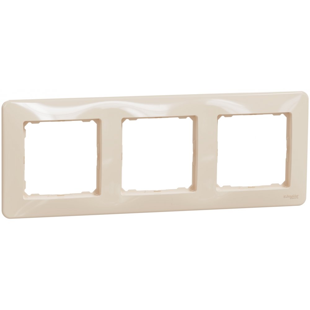 Rama tripla Schneider Sedna Design SDD312803, bej