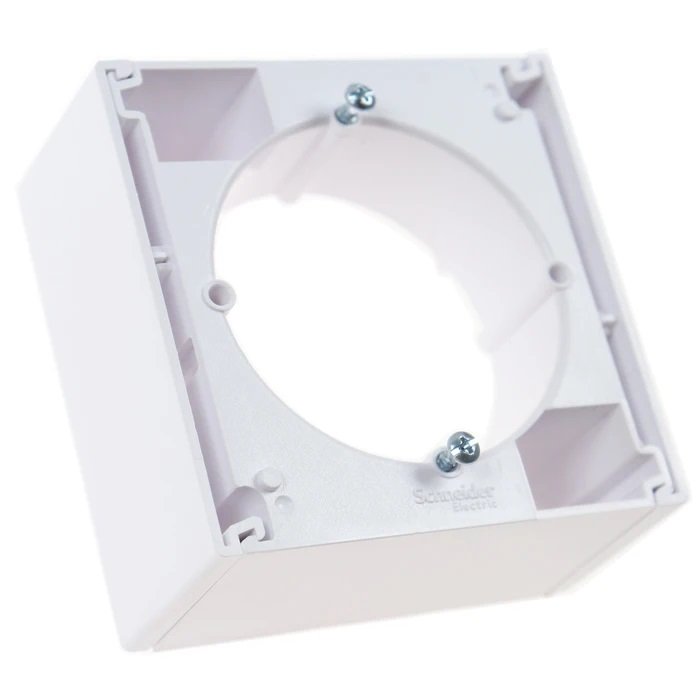 Doza aparenta, 1 post pentru Schneider Asfora EPH6100121, alb