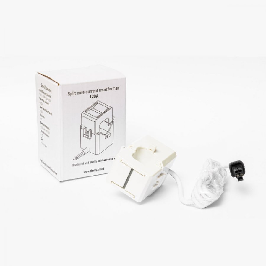 Transformator de curent Shelly 120A , compatibil cu Shelly PRO 3EM 3800235266410
