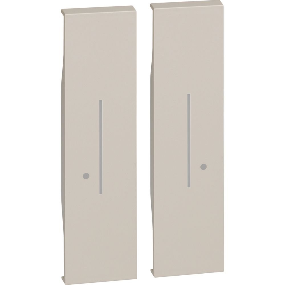 Capac iluminabil pentru intrerupator dublu fara fir Bticino Living Now KM36M2, nisip
