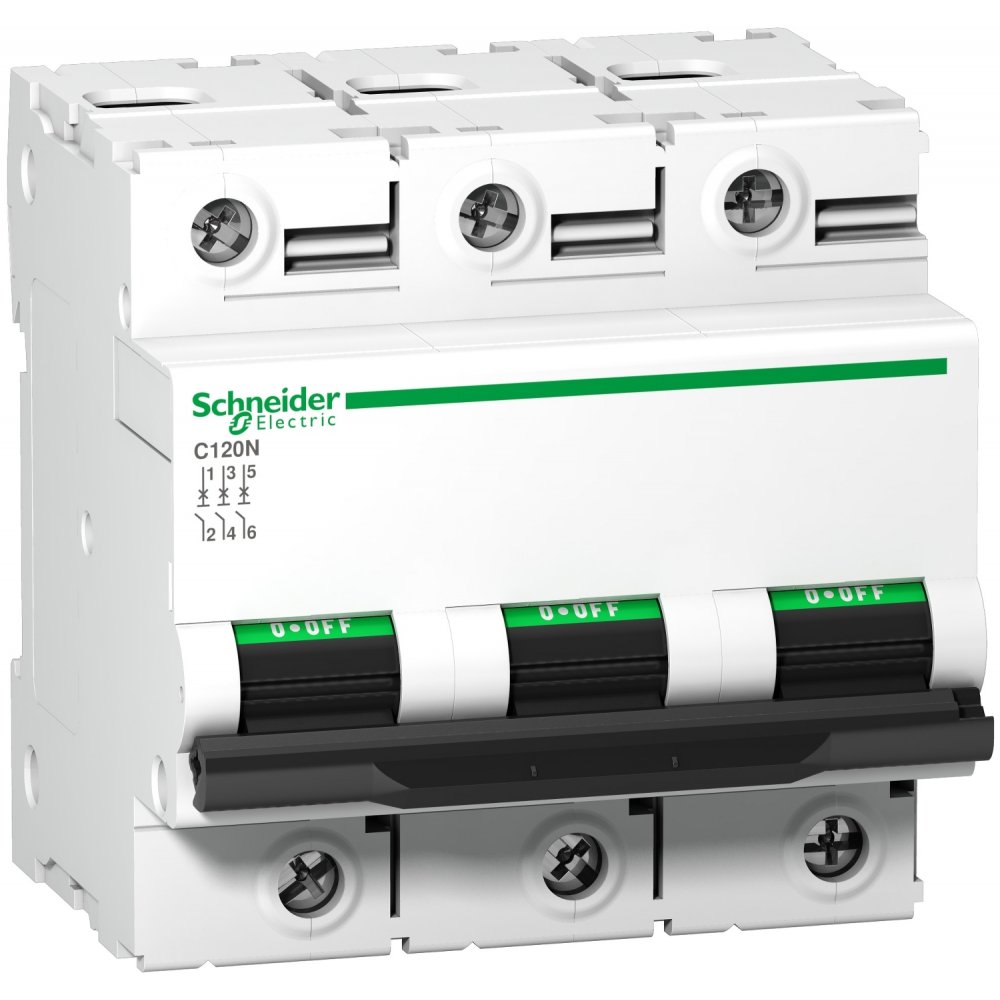 Siguranta automata Acti9 C120N 3P, 100A, curba C Schneider A9N18367