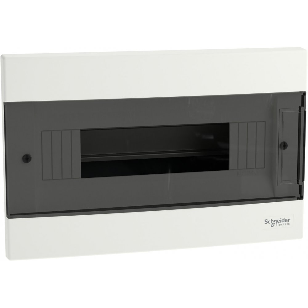 Tablou cu montaj incastrat, 1x12 Module, usa fumurie, cu 2 blocuri terminale Schneider EZ9EUA112