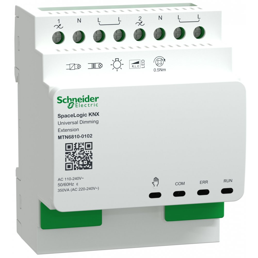 Extensie actuator dimare, 2 canale SpaceLogic KNX Schneider MTN6810-0102