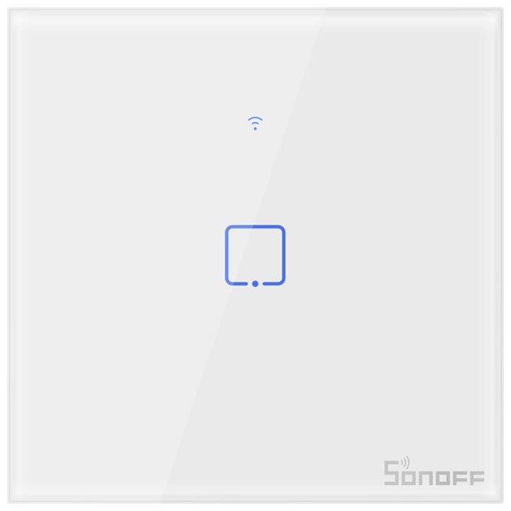 Intrerupator Smart cu Touch Wifi + RF 433 Sonoff T1 EU TX, 1 canal 6920075725216