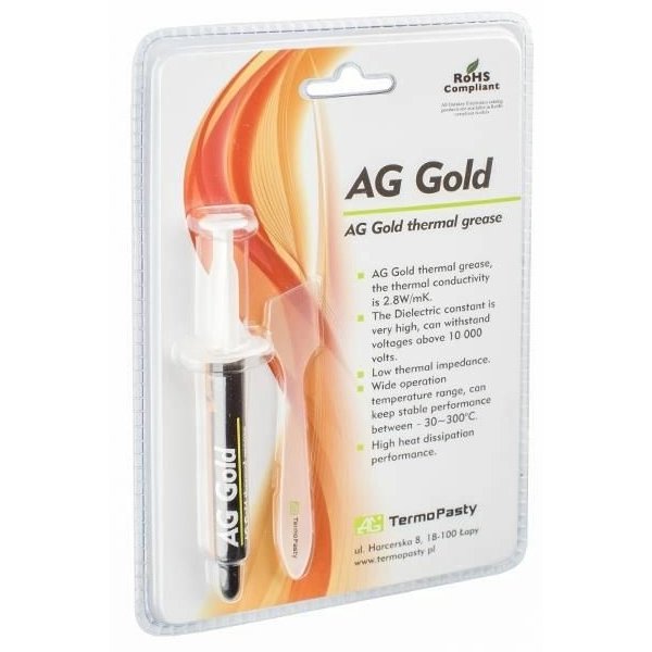 Pasta termoconductoare AG Gold siringa 3gr, TermoPasty WPS-GD-3-TPY / 5901764329909