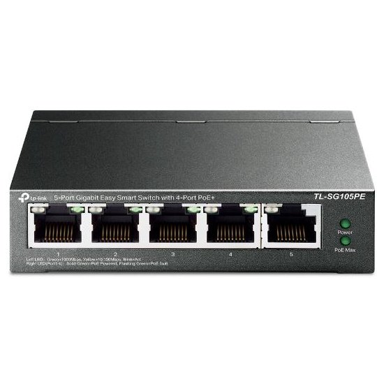 TPL SW 5P-GB EASY-SMART PoE TP-LINK TL-SG105PE