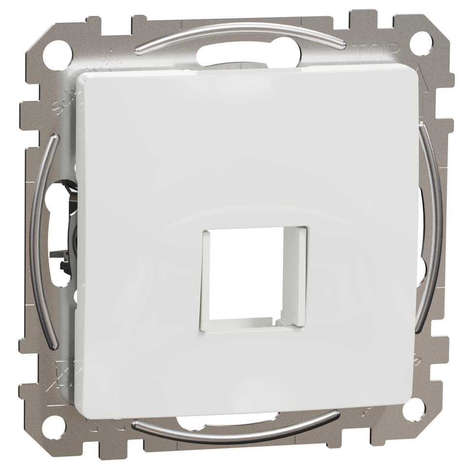 Placa pentru RJ45, HDMI, VGA Schneider Sedna Design SDD111421, alb