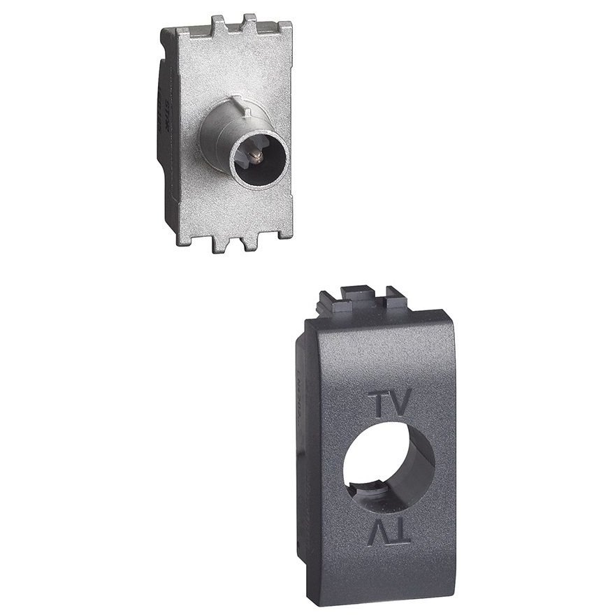 Priza tv directa Bticino Living Light L4202DN, antracit