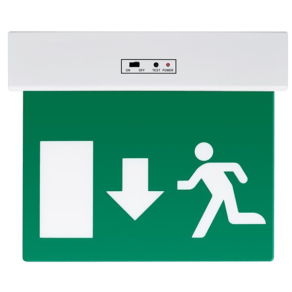 Lampa iesire de urgenta sageata in jos lateral Elmark 9XL5113