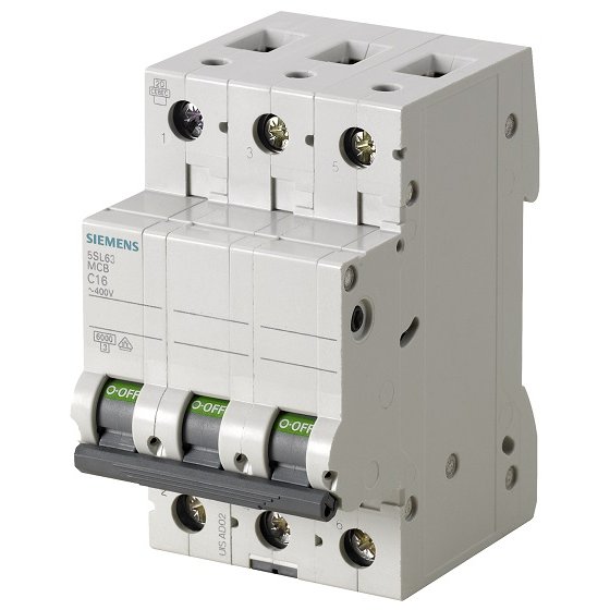 Siguranta automata 3P 16A 6kA curba C Siemens 5SL6316-7