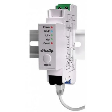 Contor inteligent Shelly Pro EM, 2 x clamps 50A 3800235268148