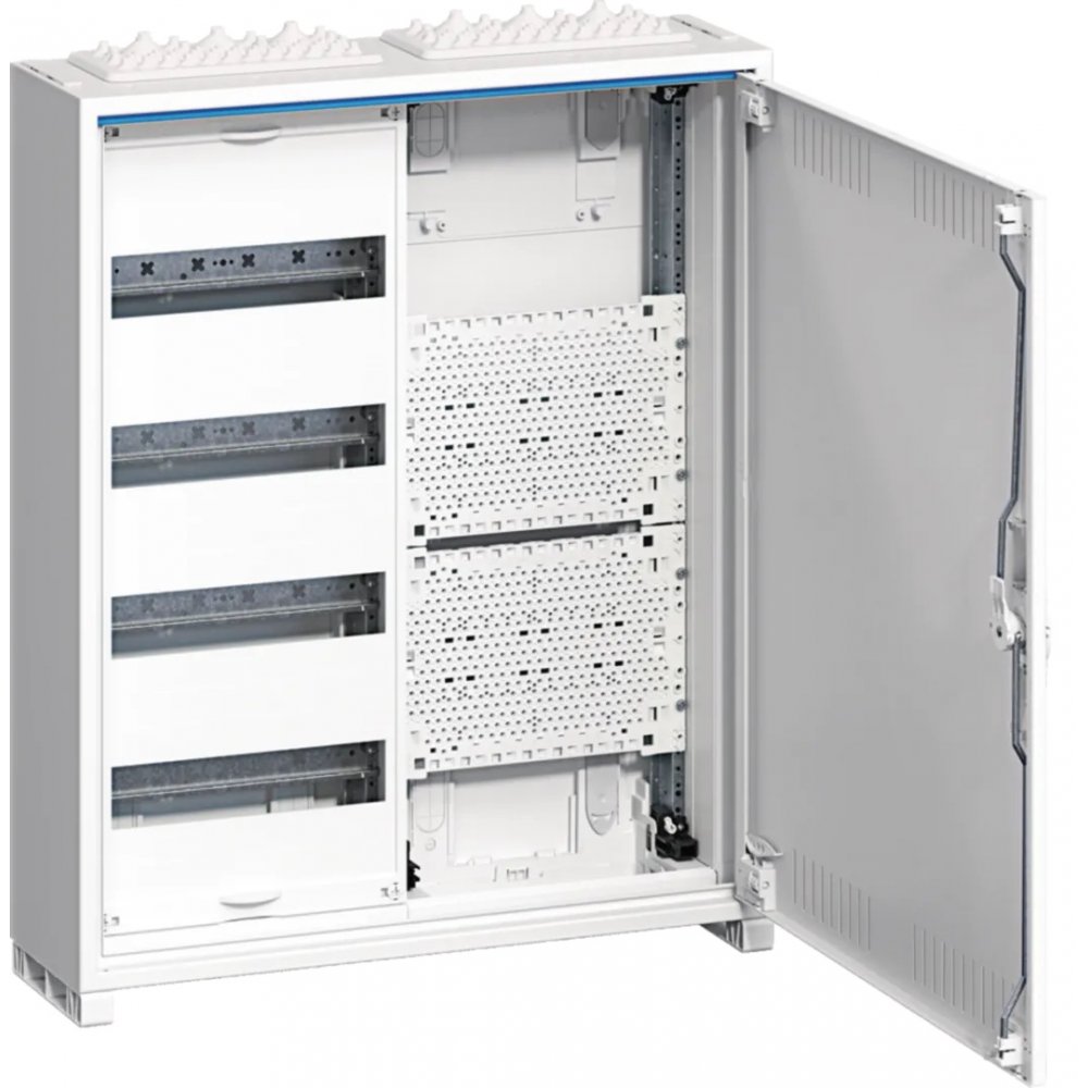 Tablou electric metalic 48 module (4X12) aplicat cu sectie multimedia Hager Univers FWB42K1