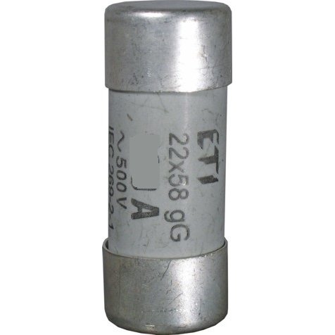 Siguranta fuzibila cilindrica 22x58mm 63A 690VAC 120kA Eti 002641021