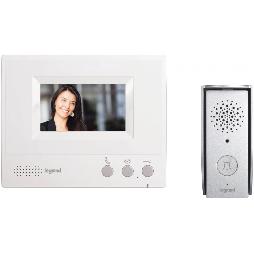 Kit videointerfon entrylevel, LCD 4,3 inch, infrarosu Legrand 369560