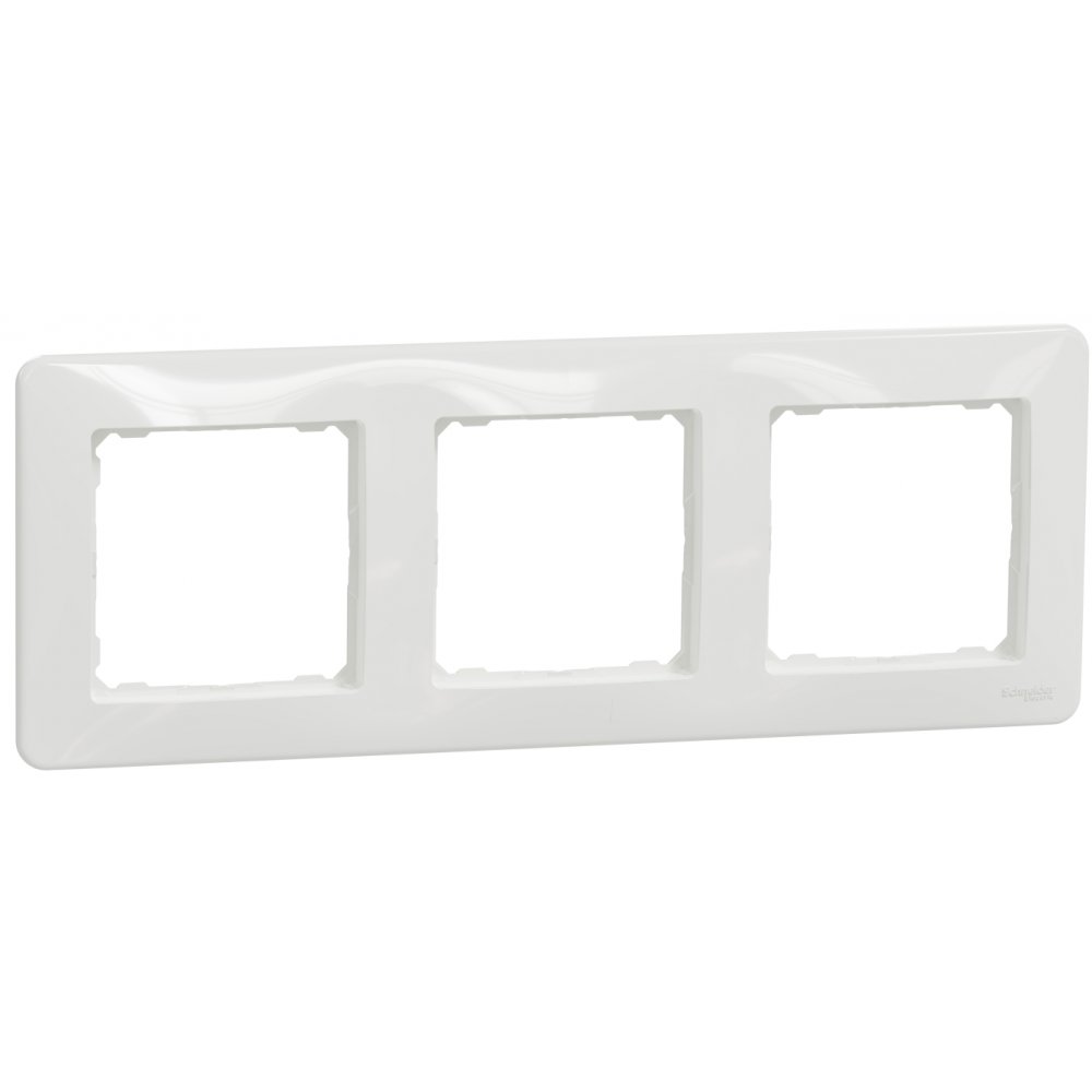 Rama tripla, Schneider, SDD311803, Sedna Design, alb