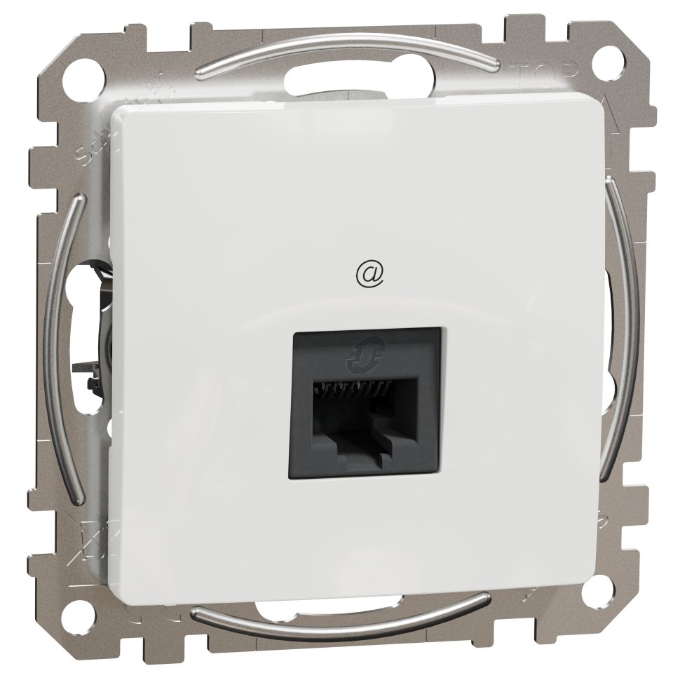 Priza RJ45 Cat5E UTP, Schneider,SDD111451,Sedna Design, alb