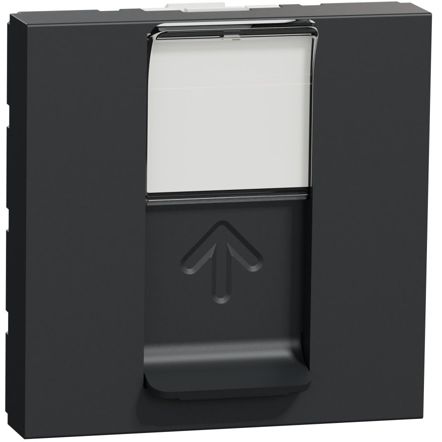 Priza date RJ45, CAT5 UTP, 2m Schneider Noua Unica NU341154, antracit