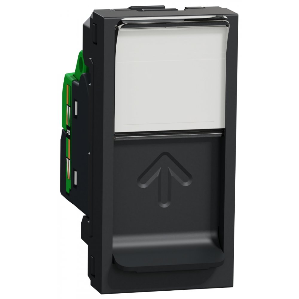 Priza date RJ45, CAT5 UTP, 1m Schneider Noua Unica NU341054, antracit
