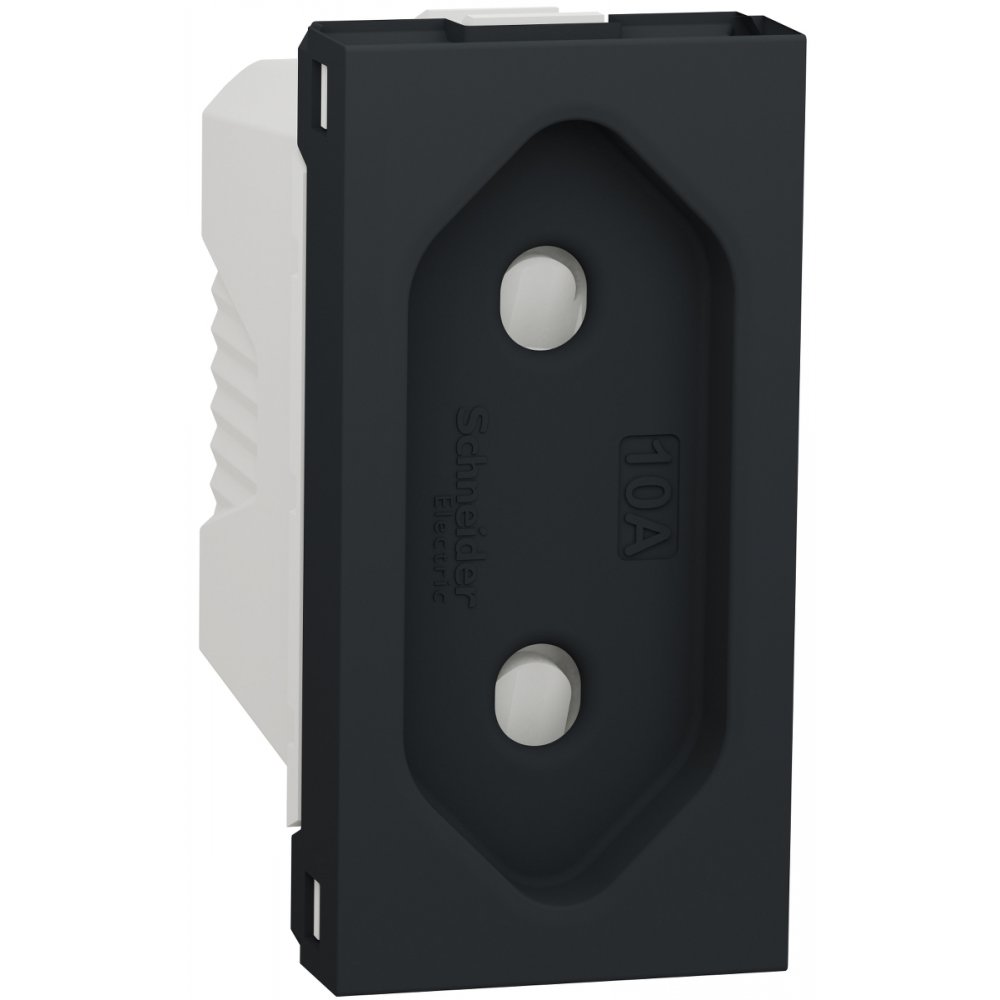 Priza standard european 10A, 1m, Schneider Noua Unica NU303154, antracit