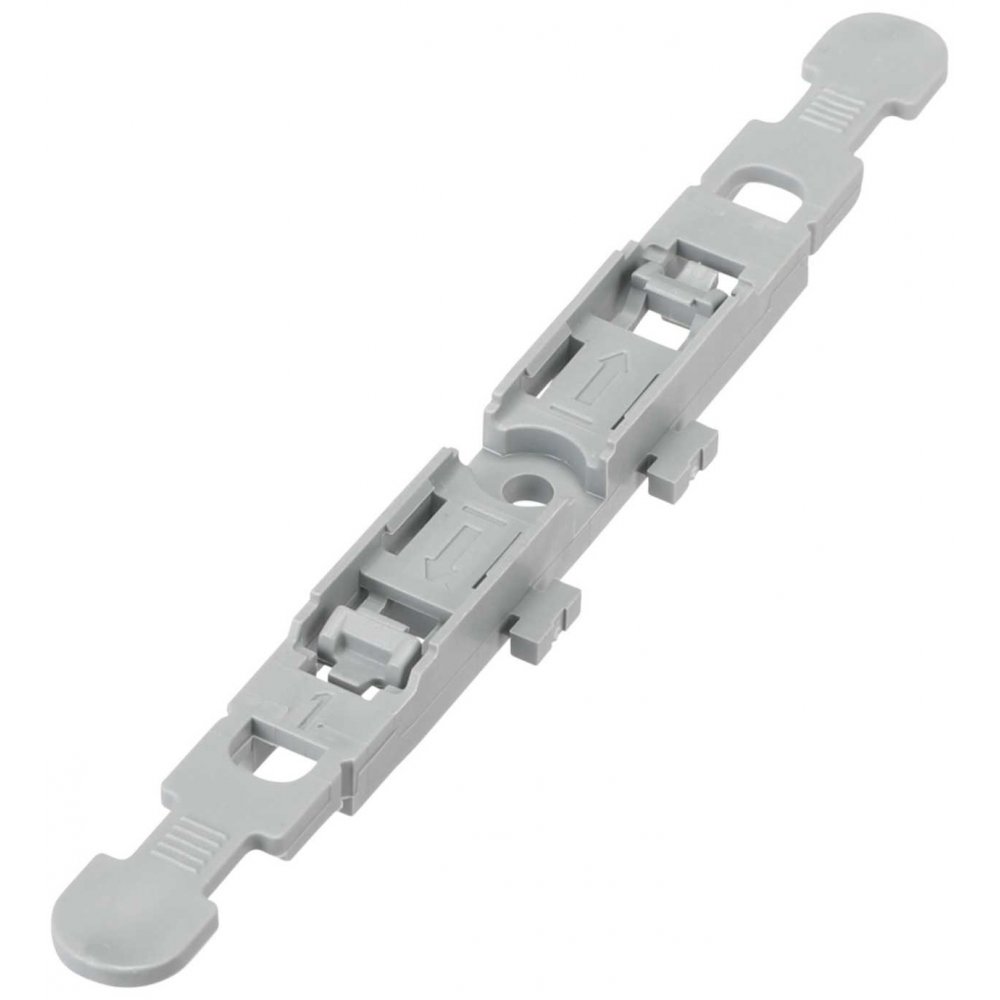 Set 5 bucati suporti pentru 1 clema prelungire cabluri Wago cu prindere pe sina Wago 221-2501