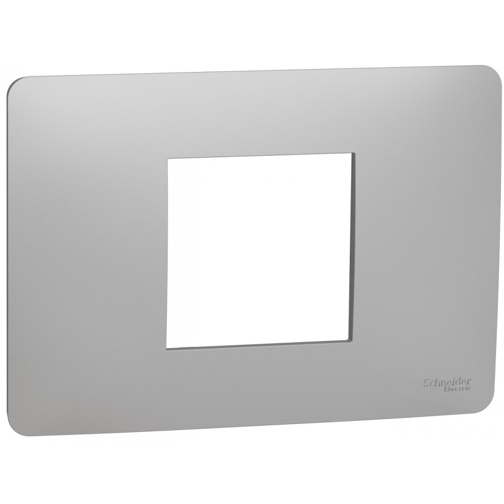 Rama Unica Studio 2 module Schneider Noua Unica NU210230, aluminiu