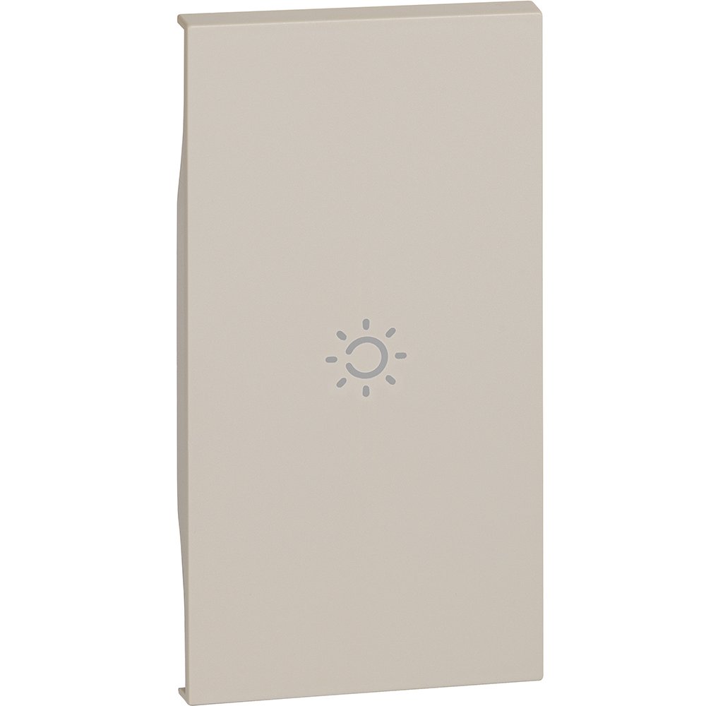 Tasta 2 module simbol lumina pentru intrerupatoare Bticino Living Now KM01M2A, nisip