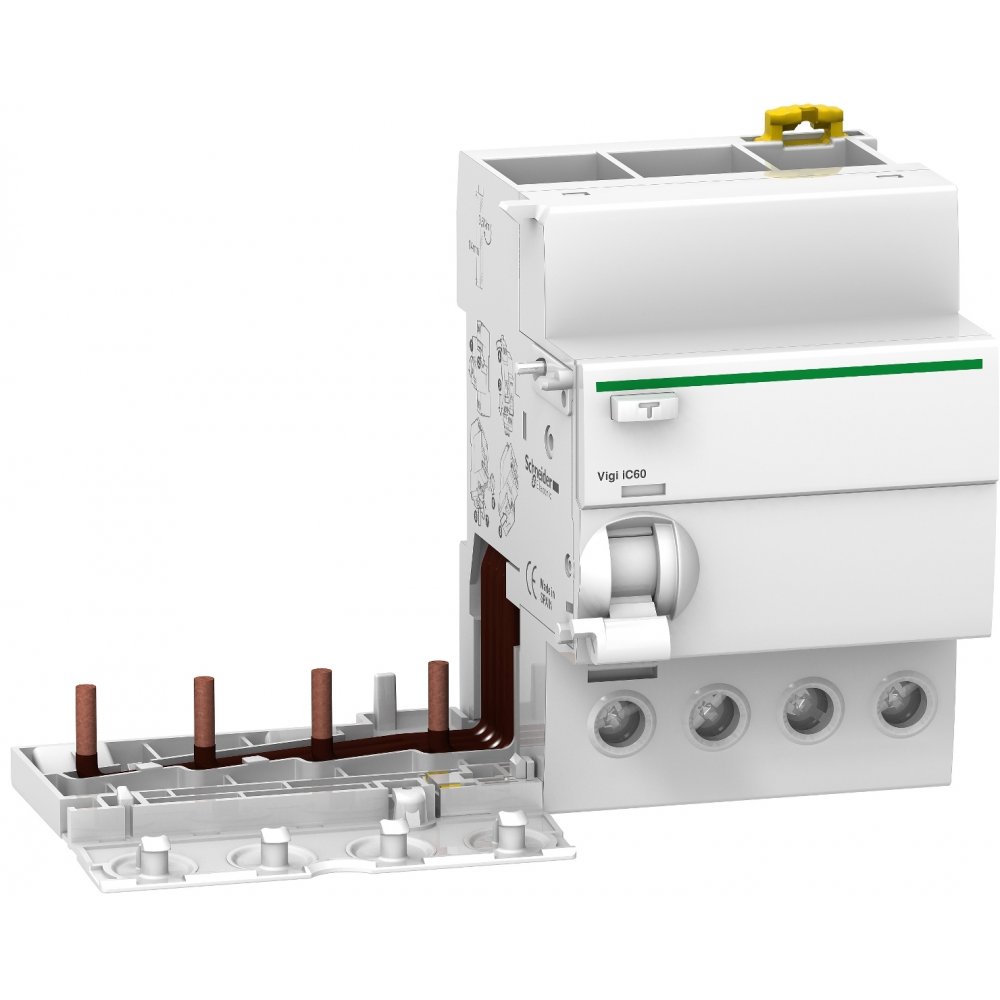 Bloc suplimentar protectie diferentiala Vigi Ic60 4P 63A 300mA tip AC, selectiv Schneider A9V15463