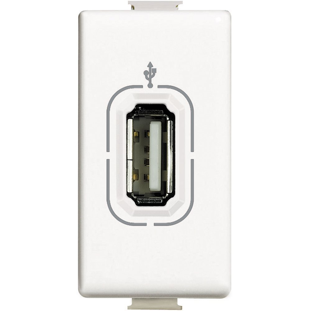 Priza usb 1 modul Bticino Matix AM4285, alb