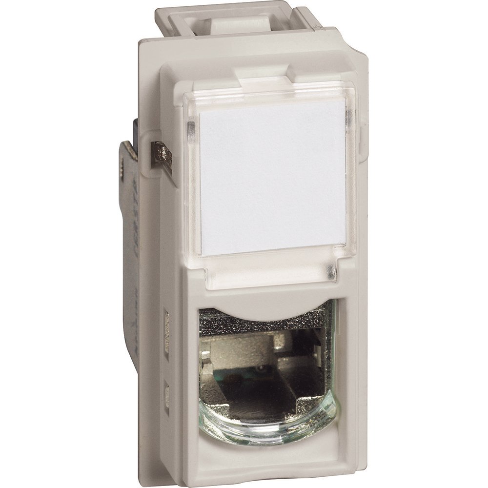 Priza date RJ45 Cat6 UTP IDC fara scule Bticino Living Now KM4279C6, nisip