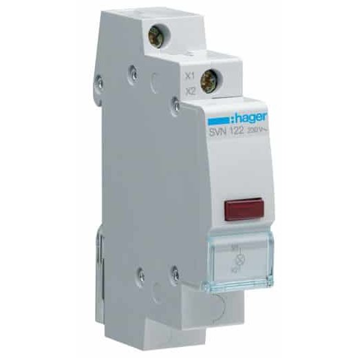 Lampa semnalizare 230V rosu Hager SVN122