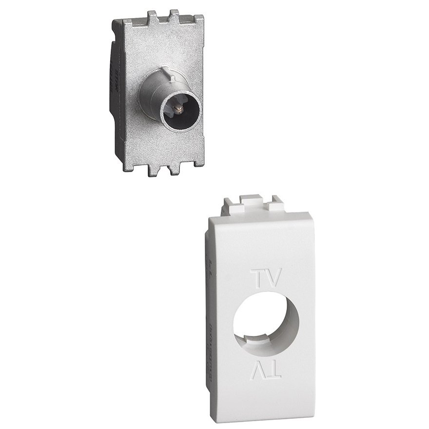 Priza tv directa 1 modul Bticino Living Light N4202DN, alb