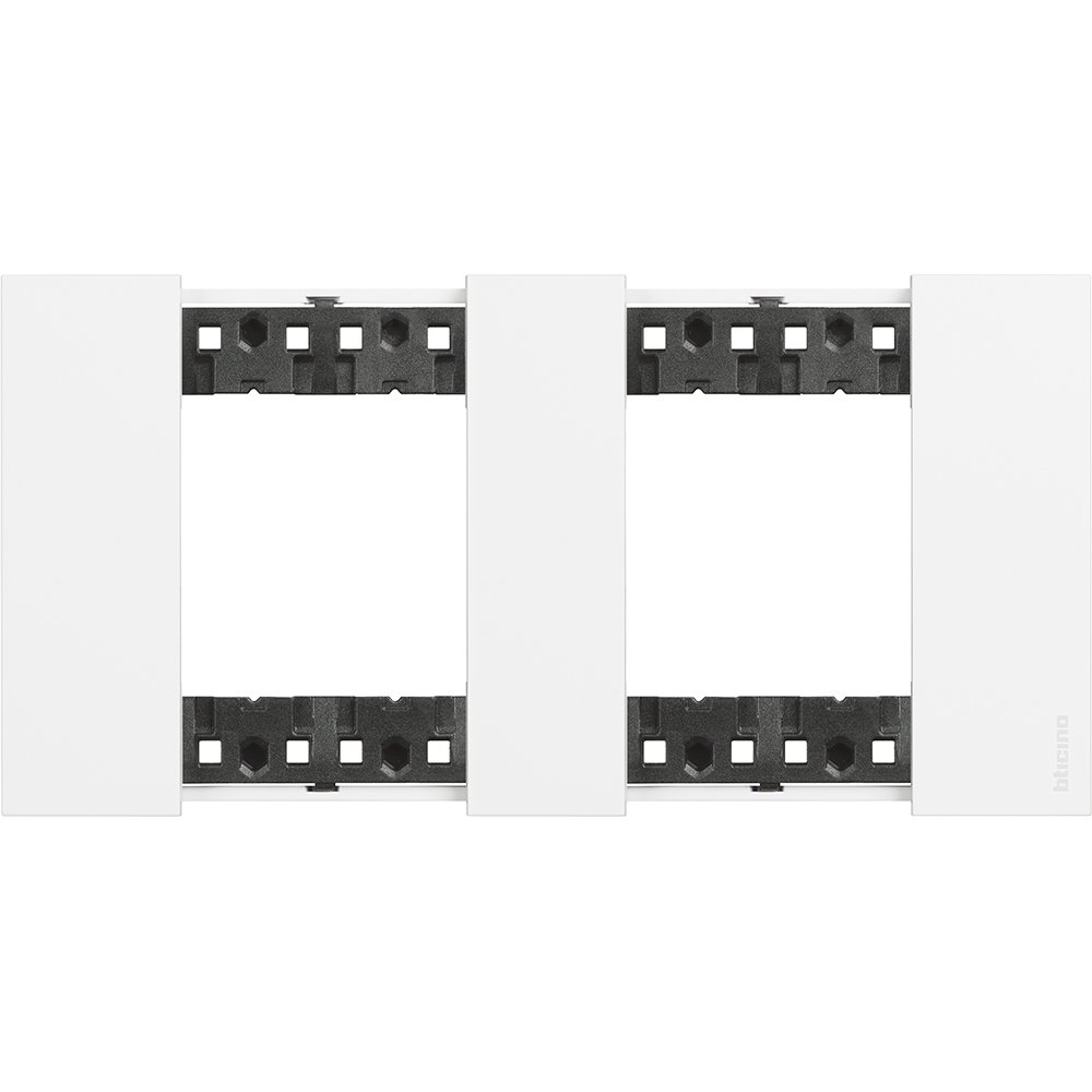 Rama ornament 4(2+2) module Bticino Living Now KA4802M2KW, alb