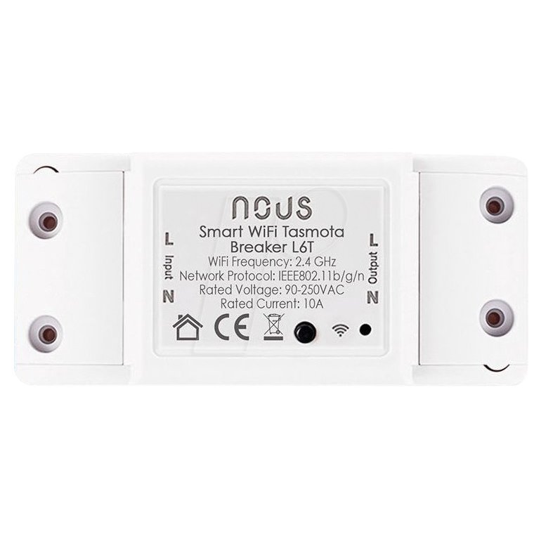 Releu inteligent Nous L6T, 1 canal, 10A, Tasmota 5905072800273