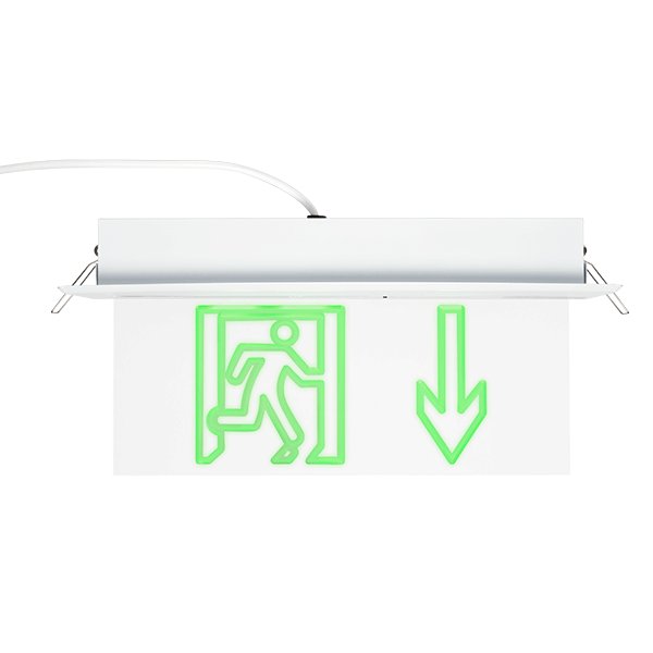 Lampa Exit sageata in jos/plastic Elmark 9AL3116