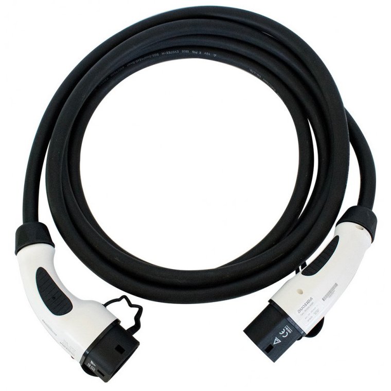 Cablu de incarcare pentru masini electrice de la 62196-2 (Type 2) la 62196-2 (Type 2), 7.4kW, 32A/230V, monofazat Ampevo T22-32N, negru