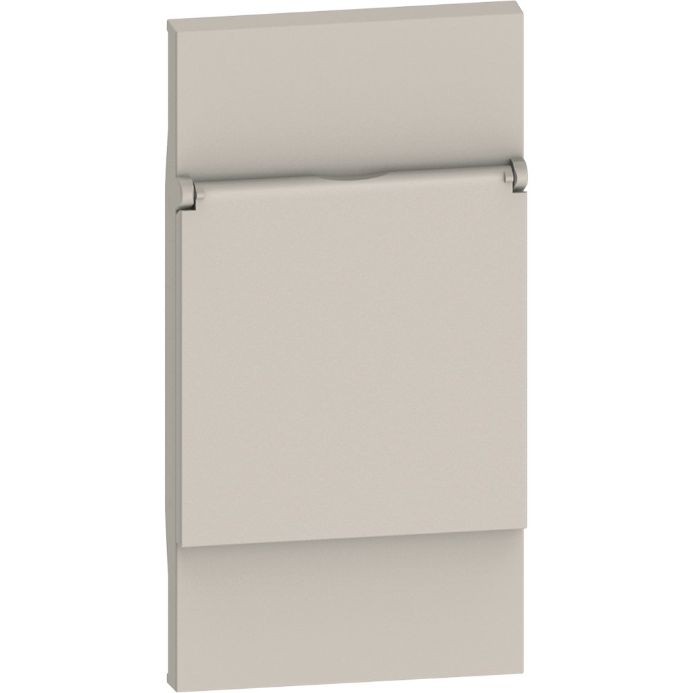 Placa adecvata pentru prize standard german 2 module Bticino Living Now KM04P, nisip