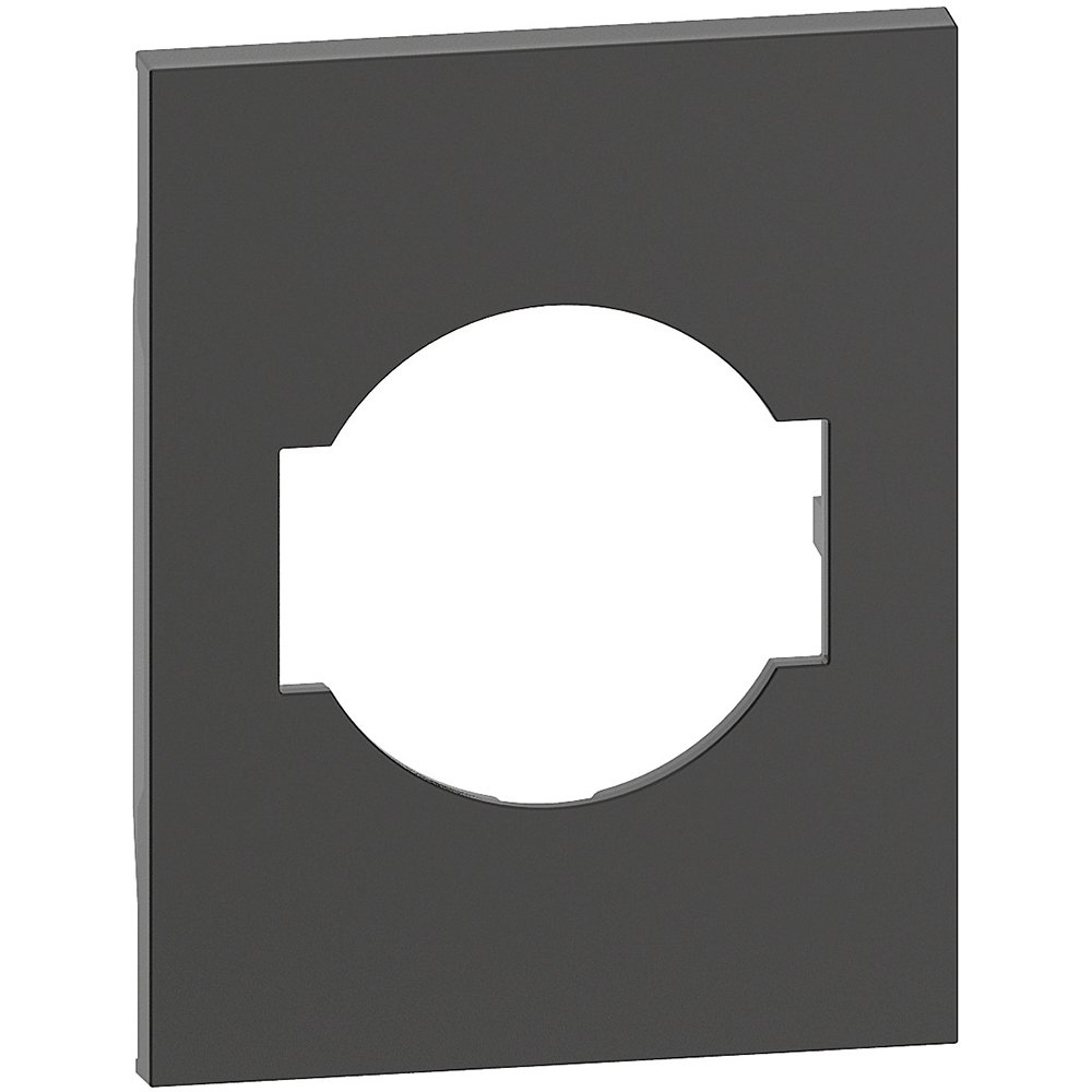 Placa 3 module adecvata pentru prize standard italian/ german Bticino Living Now KG03M3, negru