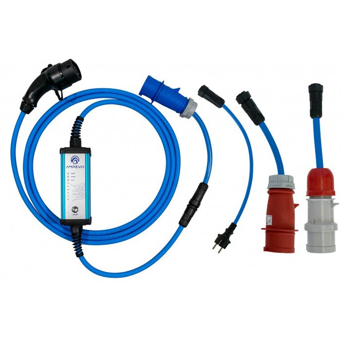 KIT statie (incarcator) portabila masini electrice 7.4KW Ampevo AMP107MC-B/C