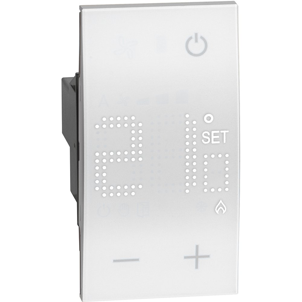 Termostat electronic de camera 2 module Bticino Living Now KW4441, alb