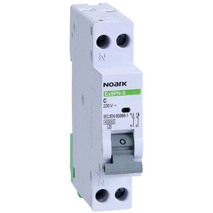 Siguranta automata Ex9PN-S 1P+N 4A curba C Noark 101592