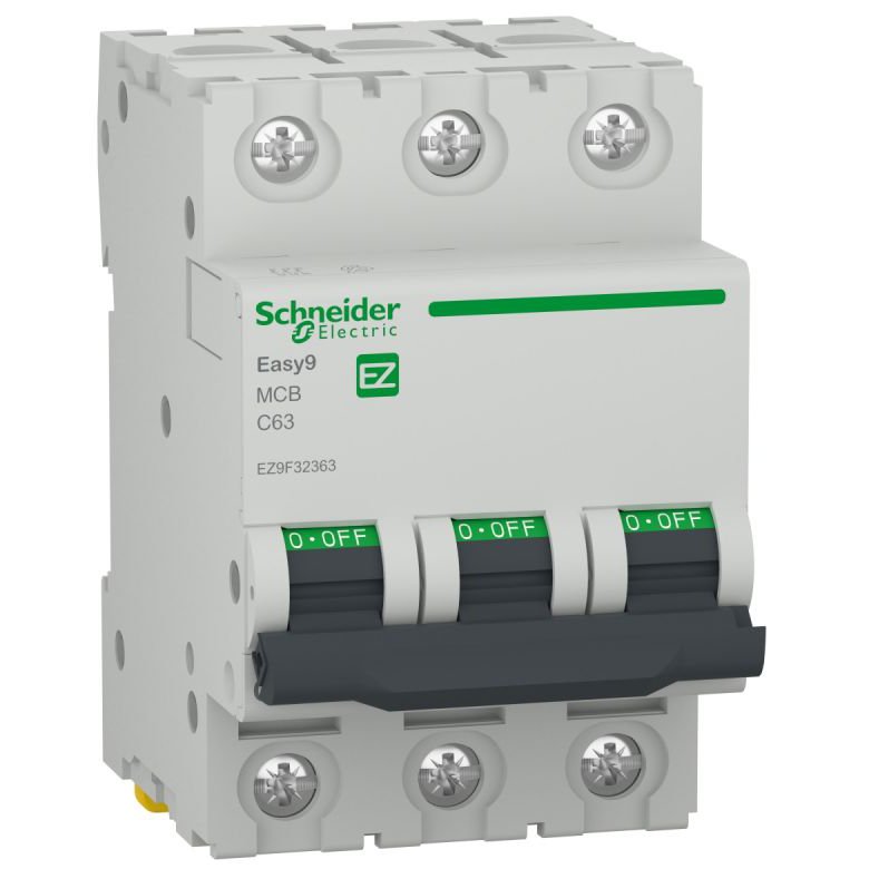 Siguranta automata Easy9 3P 63A 4500A curba C Schneider EZ9F32363