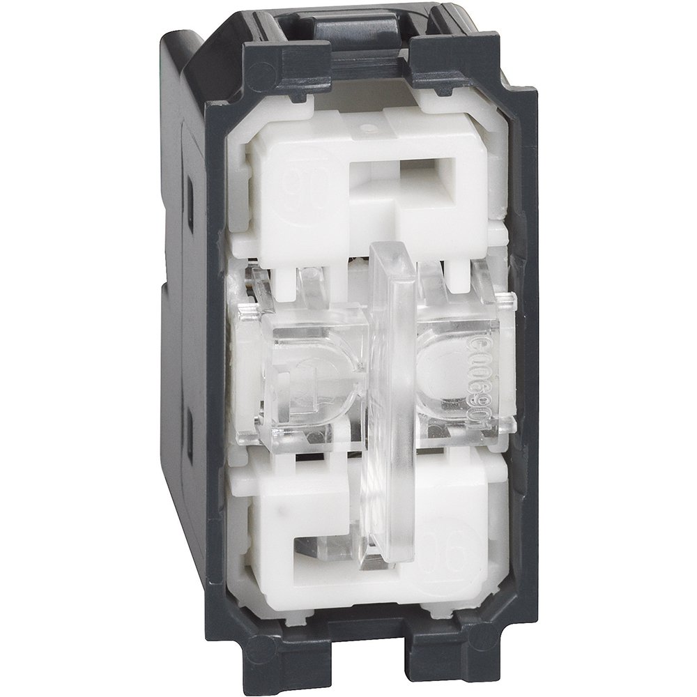 Intrerupator inversor, cu doua taste 1-0-2, neiluminabil 1M Bticino Living Now K4027, alb, negru