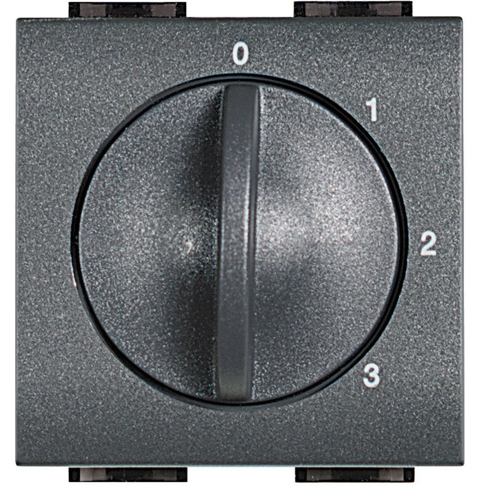 Selector rotativ 4 pozitii Bticino Living Light L4016, antracit