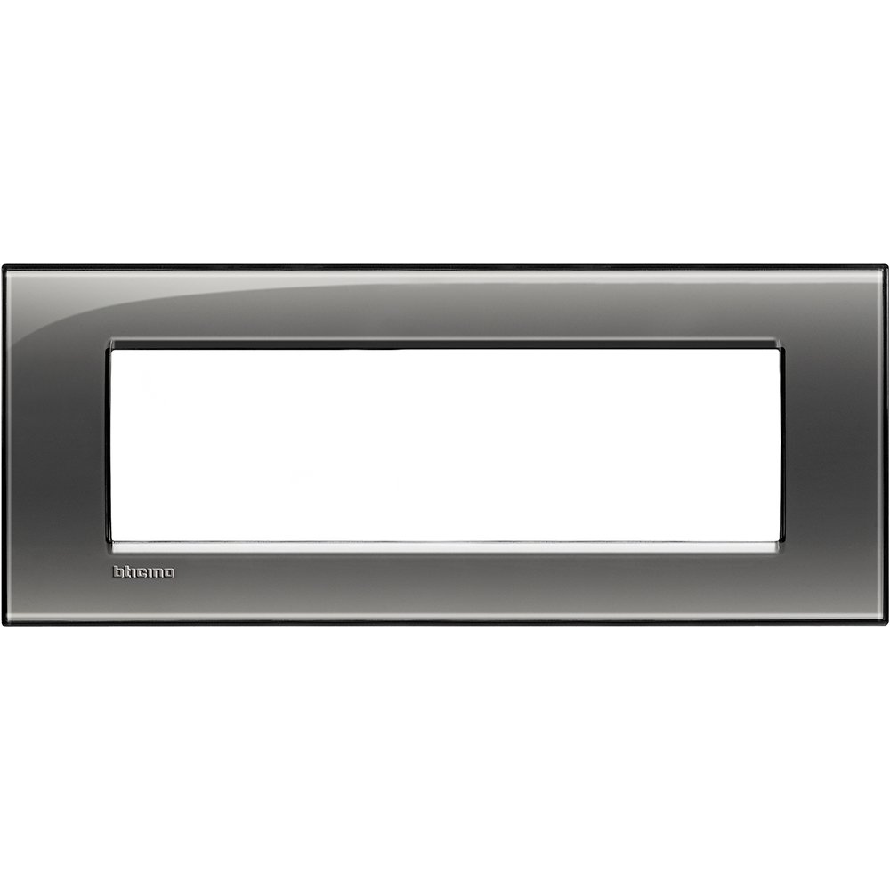 Rama ornament 7 module Bticino Living Light LNA4807KF, cenusiu