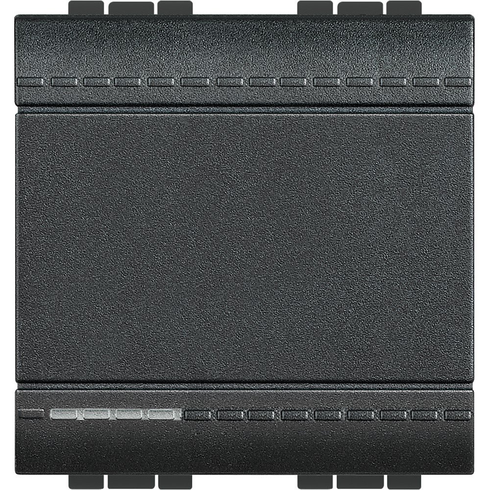 Intrerupator cap cruce 2M 16A Bticino Living Light L4004M2N, antracit